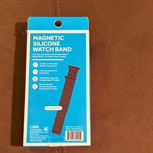 Black Silicone Watch Band for Apple Watch